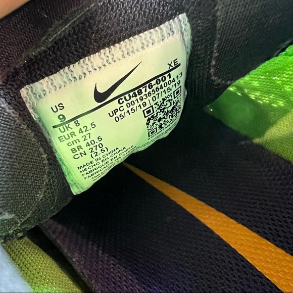 Nike Air Zoom Pegasus 36 Green Glow - Mens 9 - Picture 10 of 10